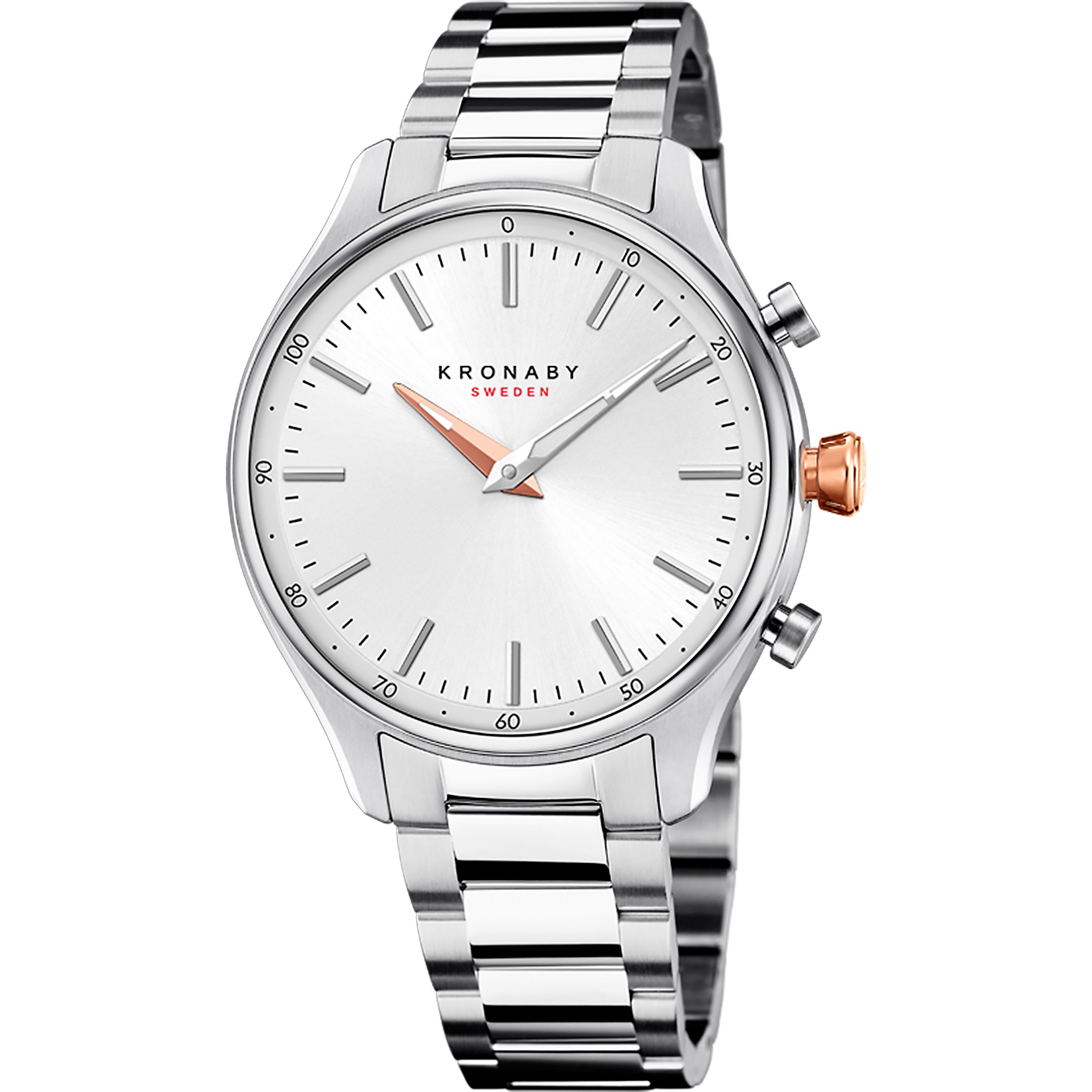 Kronaby Sekel S3782-2 - Stainless Steel
 - Strap Color: Silver - Strap Size: 18 mm - Case Size: 38 mm