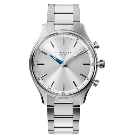 Sekel 38 Steel - Silver, Bracelet – Kronaby Watches