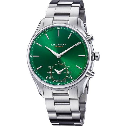 Kronaby Sekel S3780-1 - Stainless Steel
 - Strap Color: Silver - Strap Size: 22 mm - Case Size: 43 mm