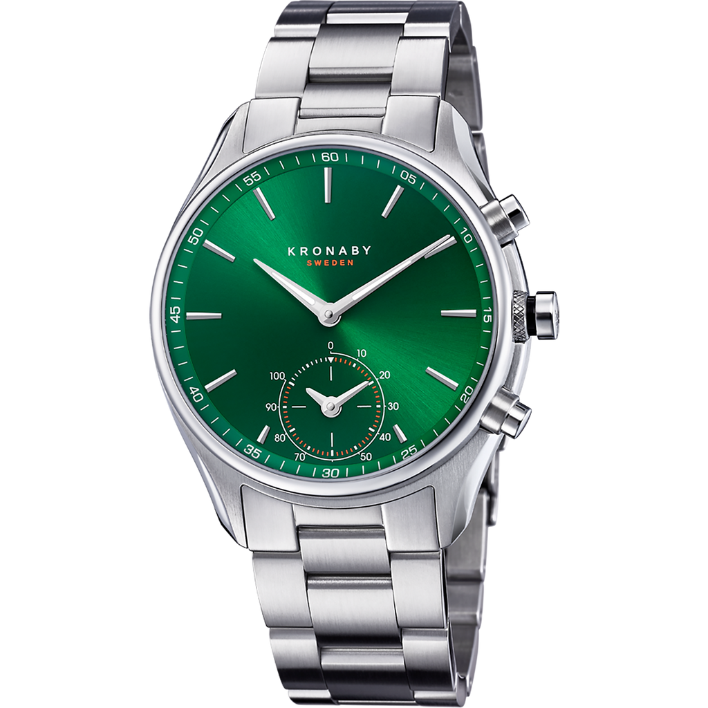 Kronaby Sekel S3780-1 - Stainless Steel
 - Strap Color: Silver - Strap Size: 22 mm - Case Size: 43 mm