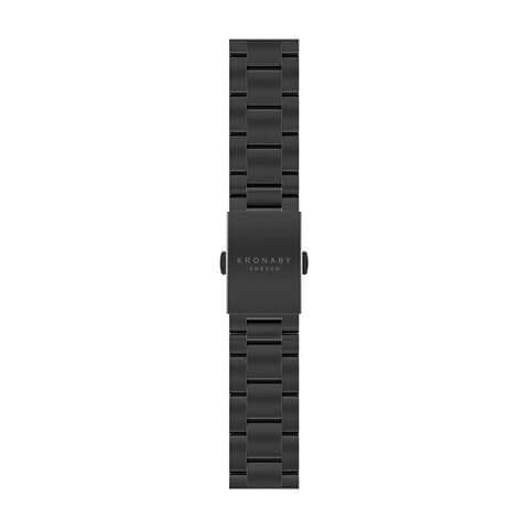 Kronaby Strap Metal BA04294 - Stainless Steel - Strap Color: Black - Strap Size: 20 mm - Case Size Fit: Fits 41 mm Case