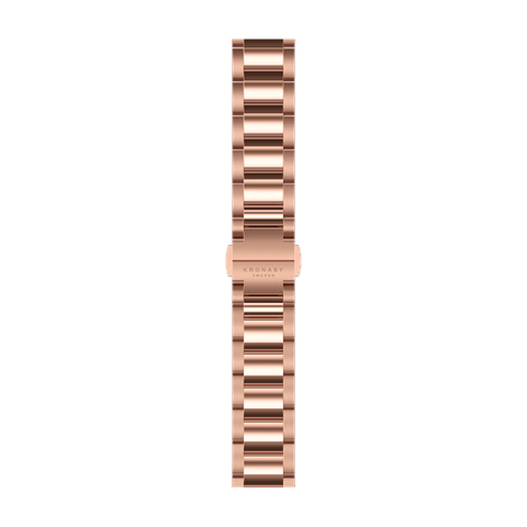 Kronaby Strap Metal BA04305 - Stainless Steel - Strap Color: Rose gold - Strap Size: 18 mm - Case Size Fit: Fits 38 mm Case