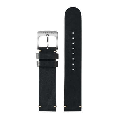Kronaby Strap Leather BC10799 - Leather - Strap Color: Black - Strap Size: 20 mm - Case Size Fit: Fits 41 mm Case