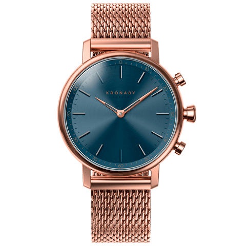 Kronaby Carat S0668-1 - Stainless Steel - Strap Color: Rose gold - Strap Size: 18 mm - Case Size: 38 mm
