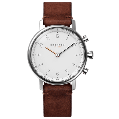Kronaby Nord S0711-1 - Leather - Strap Color: Brown - Strap Size: 18 mm - Case Size: 38 mm