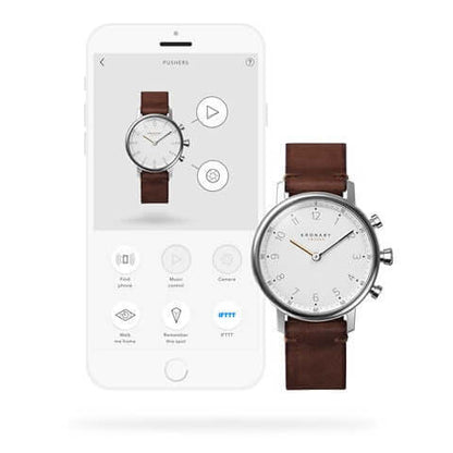 Kronaby Nord S0711-1 - Leather - Strap Color: Brown - Strap Size: 18 mm - Case Size: 38 mm