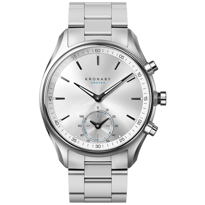 Kronaby Sekel S0715-1 - Stainless Steel - Strap Color: Silver - Strap Size: 22 mm - Case Size: 43 mm