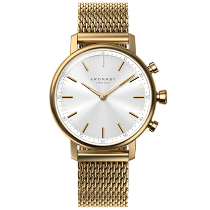 Kronaby Carat S0716-1 - Stainless Steel - Strap Color: Gold - Strap Size: 18 mm - Case Size: 38 mm