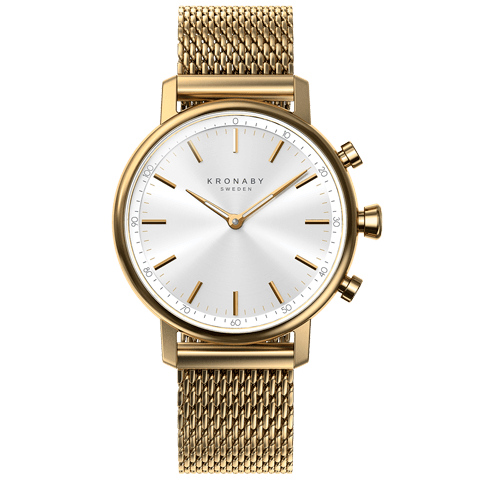 Kronaby Carat S0716-1 - Stainless Steel - Strap Color: Gold - Strap Size: 18 mm - Case Size: 38 mm