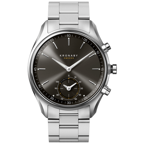 Kronaby Sekel S0720-1 - Stainless Steel - Strap Color: Silver - Strap Size: 22 mm - Case Size: 43 mm