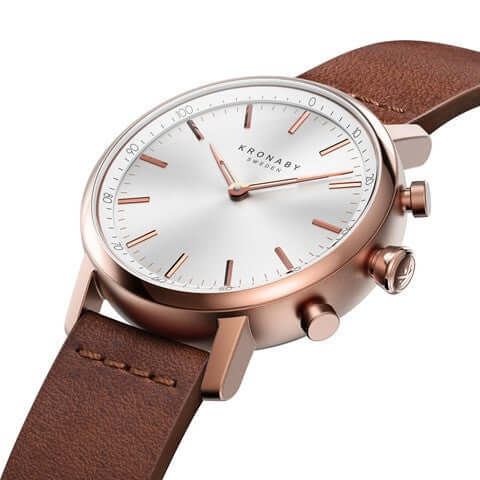 Kronaby Carat S1401-1 - Leather - Strap Color: Brown - Strap Size: 18 mm - Case Size: 38 mm