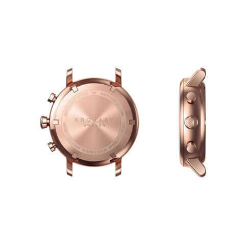 Kronaby Carat S2445-1 - Stainless Steel - Strap Color: Rose gold - Strap Size: 18 mm - Case Size: 38 mm