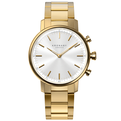 Kronaby Carat S2447-1 - Stainless Steel - Strap Color: Gold - Strap Size: 18 mm - Case Size: 38 mm