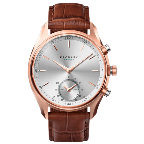Kronaby Sekel S2746-1 - Leather - Strap Color: Brown - Strap Size: 22 mm - Case Size: 43 mm