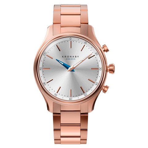 Kronaby Sekel S2747-1 - Stainless Steel - Strap Color: Rose gold - Strap Size: 18 mm - Case Size: 38 mm