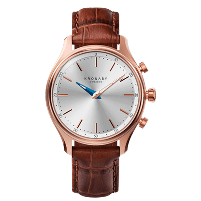 Kronaby Sekel S2748-1 - Leather - Strap Color: Brown - Strap Size: 18 mm - Case Size: 38 mm