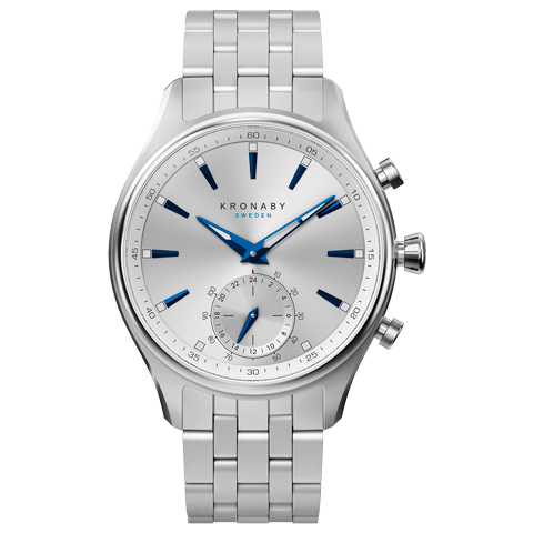 Kronaby Sekel S3121-1 - Stainless Steel - Strap Color: Silver - Strap Size: 20 mm - Case Size: 41 mm