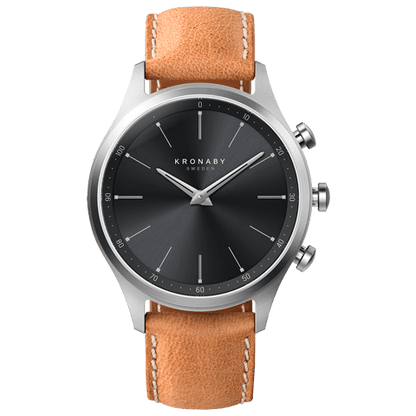 Kronaby Sekel S3123-1 - Leather - Strap Color: Brown - Strap Size: 20 mm - Case Size: 41 mm