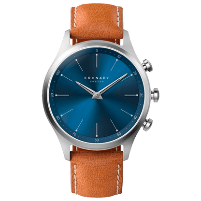 Kronaby Sekel S3124-1 - Leather - Strap Color: Brown - Strap Size: 20 mm - Case Size: 41 mm