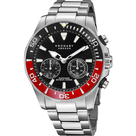 Kronaby Diver S3778-3 - Stainless Steel - Strap Color: Silver - Strap Size: 22 mm - Case Size: 45.7 mm